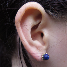 Load image into Gallery viewer, flores studs with semi-precious gems