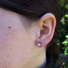 Load image into Gallery viewer, flores studs with semi-precious gems