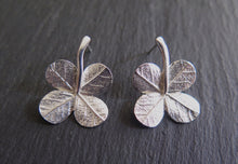 Load image into Gallery viewer, &quot;A Little Luck&quot; clover short stem post earrings
