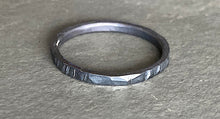 Load image into Gallery viewer, Craggy oxidized silver 1.5mm