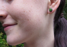 Load image into Gallery viewer, flores studs with semi-precious gems