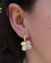 Load image into Gallery viewer, &quot;A Little Luck&quot; clover long stem post earrings
