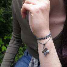 Load image into Gallery viewer, &quot;A Little Luck&quot; clover bracelet/necklace
