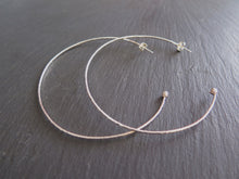 Load image into Gallery viewer, Large Forged Berry Hoops- Sterling Silver
