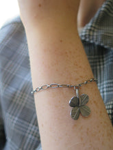 Load image into Gallery viewer, Good Luck Clover Charm Bracelet
